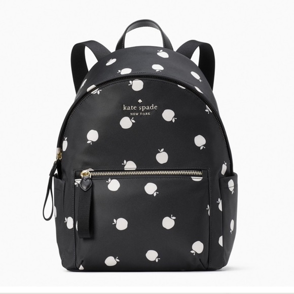 kate spade Bags Kate Spade Nylon Backpack With Apple Print Poshmark
